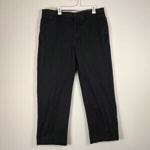 VTG Gap Classic fit wide leg casual skater black chino pants mens 38x30